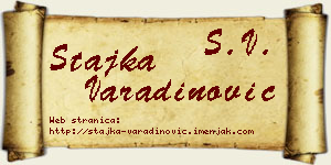 Stajka Varadinović vizit kartica